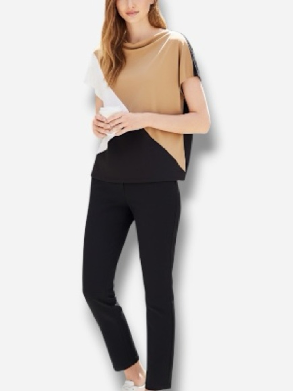 🌸New🌸 Alfani Women’s Cap Sleeve Collarless Top Sz XXL NWT